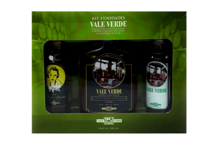Cachaça Vale Verde Kit 160ml + 2x250ml